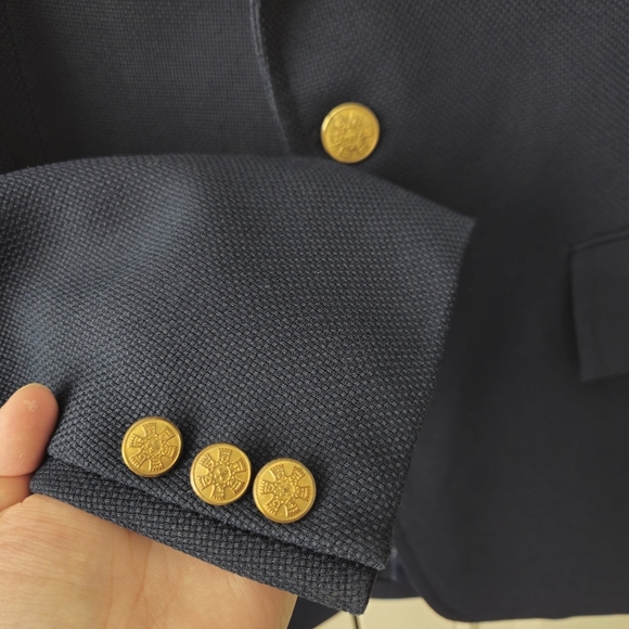 Saks Fifth Avenue Men's Blazer Dark Blue Size 43L #200 - Picture 3 of 6